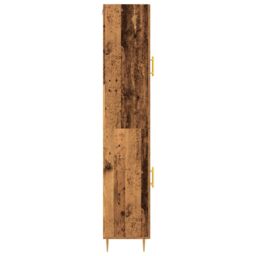 Berkfield Home Highboard Old Wood 69.5x34x180 cm Engineered Wood in Brown - thumbnail 7