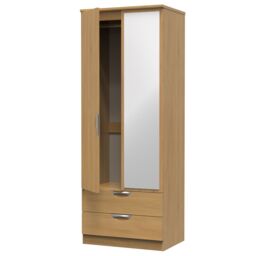 Ready Assembled 2 U Holborn Tall 2 Door 2drw Mirrored Wardrobe (Ready Assembled) in Brown - thumbnail 5