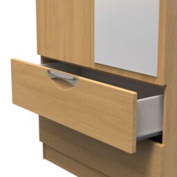 Ready Assembled 2 U Holborn Tall 2 Door 2drw Mirrored Wardrobe (Ready Assembled) in Brown - thumbnail 6