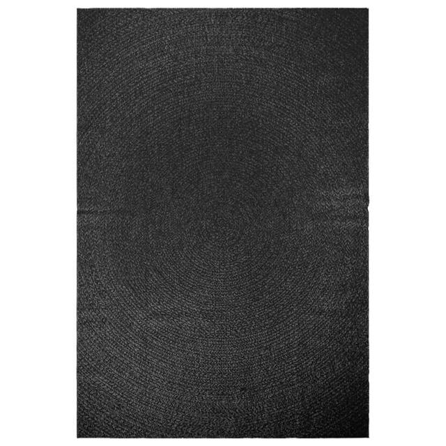 Berkfield Home Rug ZIZUR Anthracite 200x290 cm Jute Look Indoor & Outdoor in Charcoal - Size: Medium - image 1
