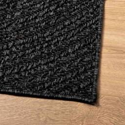 Berkfield Home Rug ZIZUR Anthracite 200x290 cm Jute Look Indoor & Outdoor in Charcoal - Size: Medium - thumbnail 6