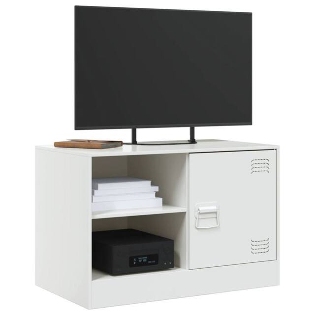 Berkfield Home TV Cabinets 2 pcs White 67x39x44 cm Steel - Size: 67 x 39 x 44 cm - image 1
