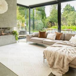 Kukoon Machine Washable Neutral Beige Living Room Area Rug - Size: 80 cm x 150 cm - thumbnail 3