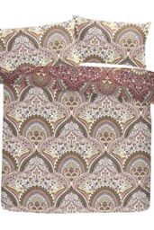 Dreams & Drapes 'Palais' Rich Jacobean Damask Print Duvet Cover Set - Size: Double - thumbnail 6