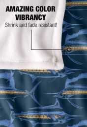 JQ Licensing Billfish Fishing Pattern Silky Touch Super Soft Throw Blanket 152 X 127 cm in White - thumbnail 4