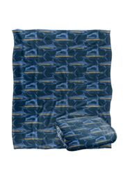 JQ Licensing Billfish Fishing Pattern Silky Touch Super Soft Throw Blanket 152 X 127 cm in White - thumbnail 2
