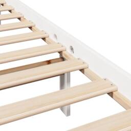 Berkfield Home Beautiful Bed Frame without Mattress White 180x200 cm Super King - thumbnail 9