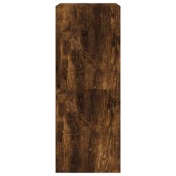 Berkfield Home Shoe Cabinet with 2 Flip-Drawers Smoked Oak 60x42x108 cm in Brown - Size: 60 x 42 x 108 cm - thumbnail 7