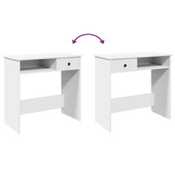 Berkfield Home Decorative Desk White 80x40x75 cm Engineered Wood - Size: 80 x 40 x 75 cm - thumbnail 8