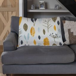 Benjamin Tate Design Autumn Floral Illustrations Blanket in Natural - Size: 120 cm x 150 cm - thumbnail 2