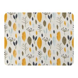 Benjamin Tate Design Autumn Floral Illustrations Blanket in Natural - Size: 120 cm x 150 cm - thumbnail 1