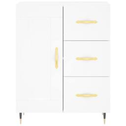 Berkfield Home Sideboard White 69.5x34x90 cm Engineered Wood - thumbnail 5