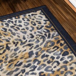 Paoletti Leopardis Leopard Printed Indoor/Outdoor Rug in Gold - Size: 120 cm x 170 cm - thumbnail 2