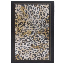 Paoletti Leopardis Leopard Printed Indoor/Outdoor Rug in Gold - Size: 120 cm x 170 cm - thumbnail 5