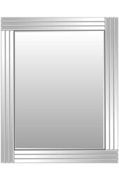 MirrorOutlet Oakley All Glass Triple Edge Bevelled Large Wall Mirror 144 x 116 CM in Silver - Size: 1 Pack - thumbnail 3