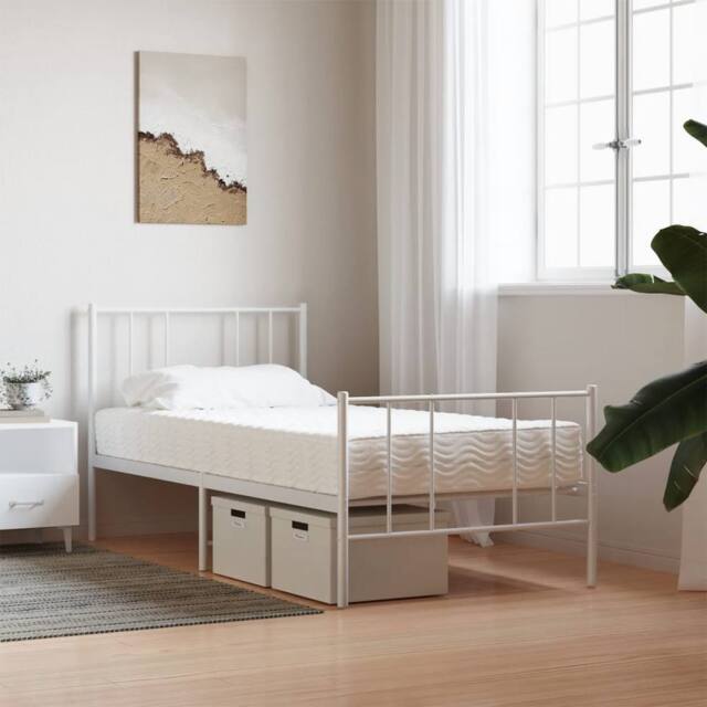 Berkfield Home Foam Mattress White 90x190 cm Hardness H2 H3 - image 1