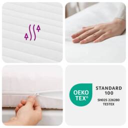 Berkfield Home Foam Mattress White 90x190 cm Hardness H2 H3 - thumbnail 8