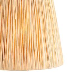 Netlighting Layered Leaf Ivory Table Lamp Raffia Raffia Shade 30cm B22 in Beige - thumbnail 6