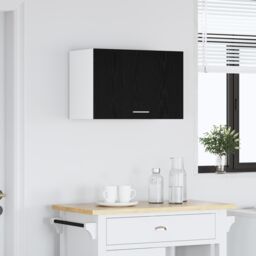 Berkfield Home Hanging Cabinet in Black Oak - 60x31x60 cm, Made from Engineered Wood - Size: 60 x 31 x 60 cm - thumbnail 4