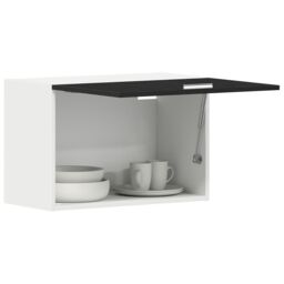 Berkfield Home Hanging Cabinet in Black Oak - 60x31x60 cm, Made from Engineered Wood - Size: 60 x 31 x 60 cm - thumbnail 3