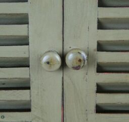 Primrose 2ft 4in x 1ft 6in Country Window Glass Garden Mirror with Shutters - by Reflect™ in Silver - thumbnail 3