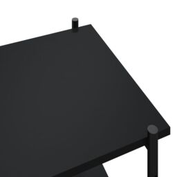 Berkfield Home 4-Tier Shelving Unit Black 80x40x130 cm - Size: 80 x 40 x 130 cm - thumbnail 6
