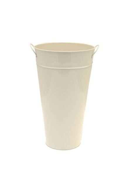KDMD Cream Galvanised Vase 20cm 2 Pack - image 1