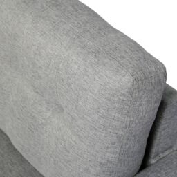 Home Garden Direct Pisa Small Corner Sofa with Reversible Chaise - Soft Woven Fabric Grey - Size: 3 Seater - thumbnail 9