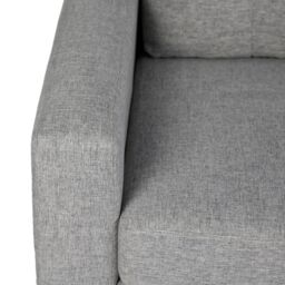 Home Garden Direct Pisa Small Corner Sofa with Reversible Chaise - Soft Woven Fabric Grey - Size: 3 Seater - thumbnail 8