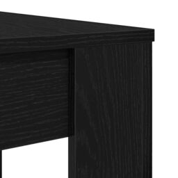 Berkfield Home Dining Table Black Oak 120x60x76 cm Engineered Wood - Size: 120 x 60 x 76 cm - thumbnail 8