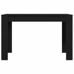 Berkfield Home Dining Table Black Oak 120x60x76 cm Engineered Wood - Size: 120 x 60 x 76 cm - thumbnail 5
