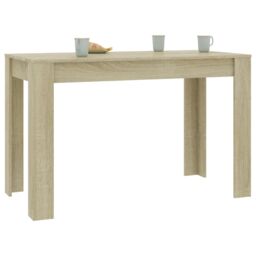 Berkfield Home Dining Table Sonoma Oak 120x60x76 cm Engineered Wood in Brown - Size: 120 x 60 x 76 cm - thumbnail 3