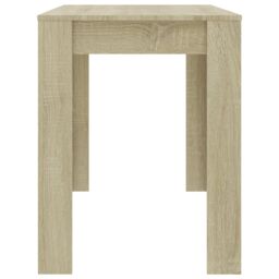 Berkfield Home Dining Table Sonoma Oak 120x60x76 cm Engineered Wood in Brown - Size: 120 x 60 x 76 cm - thumbnail 5