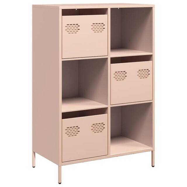 Berkfield Home Highboard Pink 68x39x103.5 cm Steel - image 1