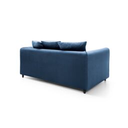 Abakus Direct Chicago Spill-Proof Velvet 2 Seater Sofa in Dark Blue - thumbnail 4