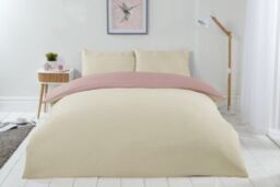 New Edge Blinds Brights Reversible Duvet in Cream - Size: Single - thumbnail 4