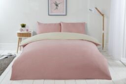 New Edge Blinds Brights Reversible Duvet in Cream - Size: Single - thumbnail 1