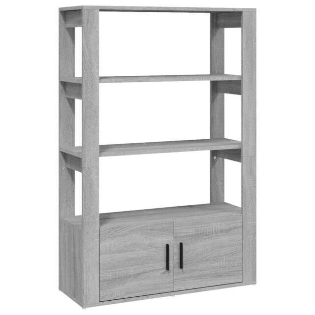 Berkfield Home Sideboard Grey Sonoma 80x30x119.5 cm Engineered Wood - image 1