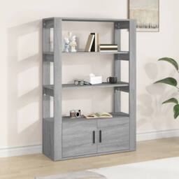 Berkfield Home Sideboard Grey Sonoma 80x30x119.5 cm Engineered Wood - thumbnail 2