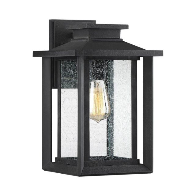 Netlighting Quoizel Wakefield Outdoor Wall Lantern Earth Black IP44 - image 1