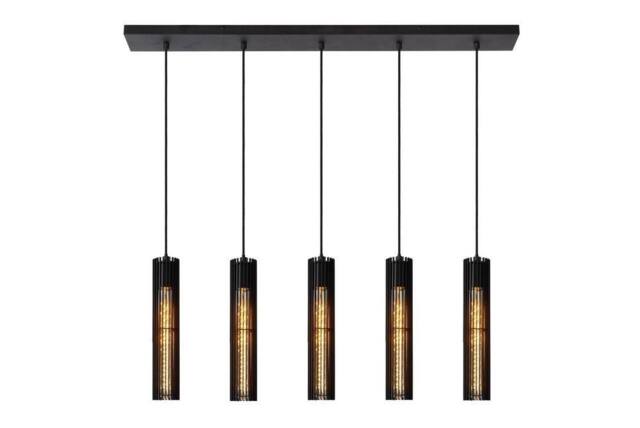 Lucide 'LIONEL' Dimmable Adjustable Stylish Indoor Bar Pendant Light 5xE27 in Black - image 1
