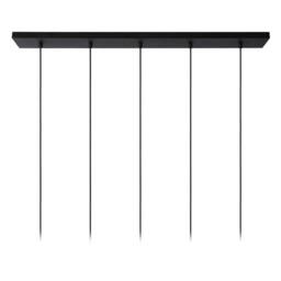 Lucide 'LIONEL' Dimmable Adjustable Stylish Indoor Bar Pendant Light 5xE27 in Black - thumbnail 6