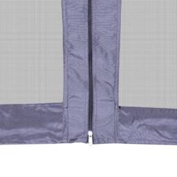 Berkfield Home Hexagonal Pop-Up Marquee with 6 Sidewalls Dark Blue 3.6x3.1 m - thumbnail 8