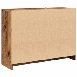 Berkfield Home Sideboard Old Wood 102x33x75 cm Engineered Wood in Brown - Size: 102 x 33 x 75 cm - thumbnail 6