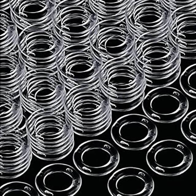 SPETLEK Plastic Roman Blind Curtain Rings 20PCS in Clear - image 1