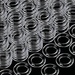SPETLEK Plastic Roman Blind Curtain Rings 20PCS in Clear