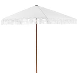 Wyld and Coco Garden Market Parasol White 2.58 m Polyester Shade Powder Coat Steel - thumbnail 2