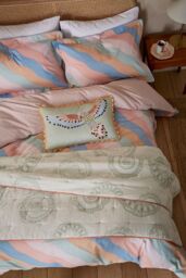 YVONNE ELLEN 'Signature Stripe' Cotton Duvet Cover Set - Size: Super King - thumbnail 4