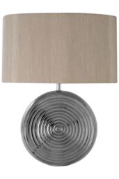 Interiors by Premier Jessica Silver Ceramic Table Lamp