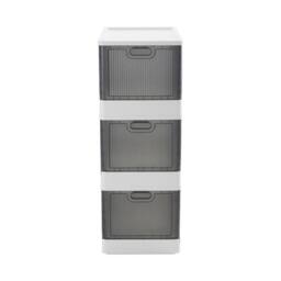 KORVIXA 3PCS Collapsible Plastic Box Container in Black - Size: 500mm - thumbnail 5